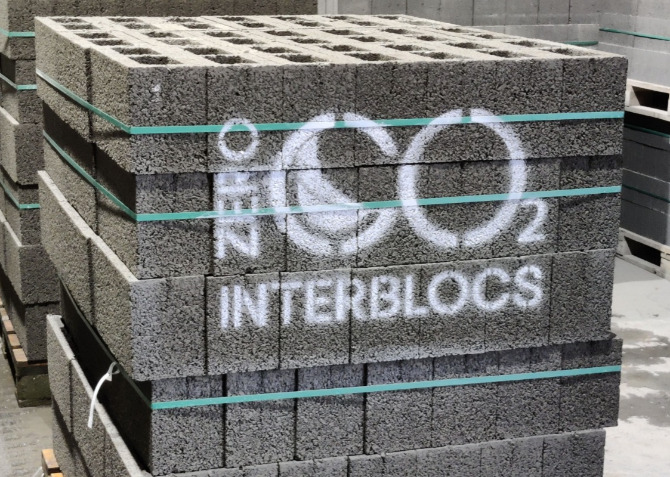 Bloc béton zero CO2 neutre d'Interblocs